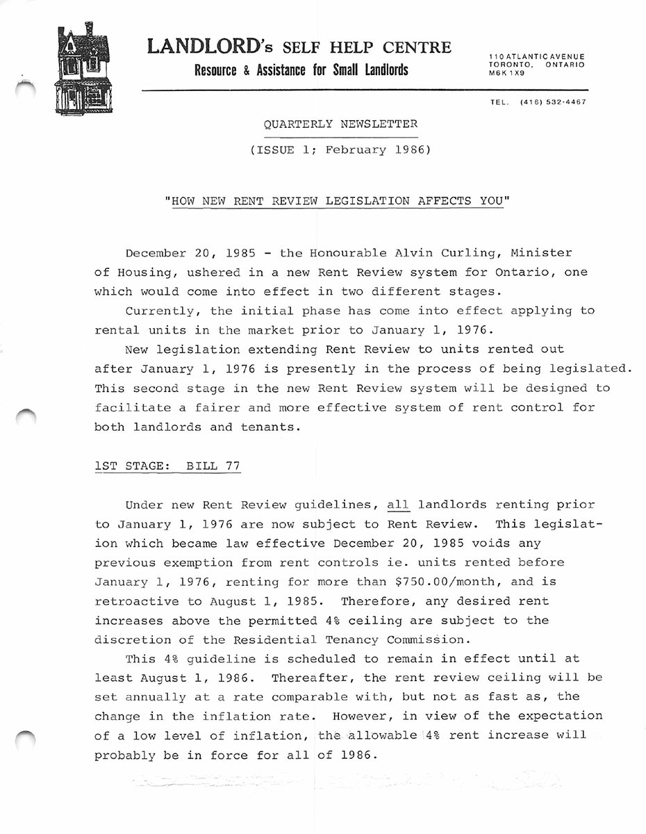 1986 Q News LTB Delays Causing Negative Cash Flow?